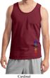 Mens Yoga Tanktop Colored Chakras Bottom Print Tank Top