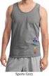 Mens Yoga Tanktop Colored Chakras Bottom Print Tank Top
