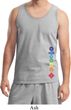Mens Yoga Tanktop Floral Chakras Bottom Print Tank Top
