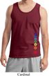 Mens Yoga Tanktop Floral Chakras Bottom Print Tank Top