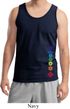 Mens Yoga Tanktop Floral Chakras Bottom Print Tank Top