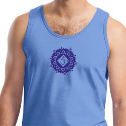 Mens Yoga Tanktop Floral Sahasrara Tank Top