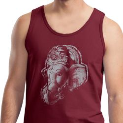 Mens Yoga Tanktop Ganesha Profile Tank Top Mens Yoga Tanktop Ganesha Profile Tank Top