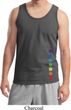 Mens Yoga Tanktop Glowing Chakras Bottom Print Tank Top