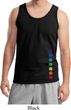 Mens Yoga Tanktop Glowing Chakras Bottom Print Tank Top