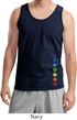 Mens Yoga Tanktop Glowing Chakras Bottom Print Tank Top