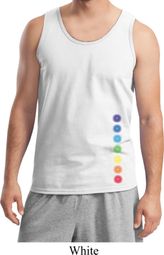 Mens Yoga Tanktop Glowing Chakras Bottom Print Tank Top