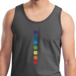 Mens Yoga Tanktop Glowing Chakras Tank Top