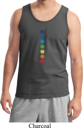 Mens Yoga Tanktop Glowing Chakras Tank Top
