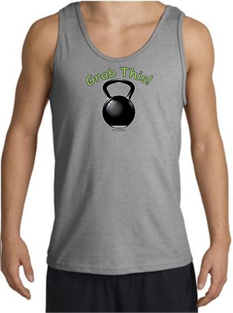Mens Tanktop Grab This Kettle Bell Tank Top