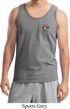Mens Yoga Tanktop Hippie Sun Patch Pocket Print Tank Top