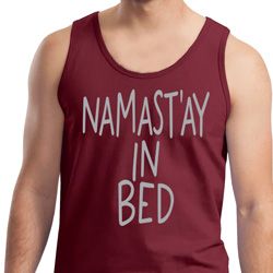 Mens Yoga Tanktop Namastay In Bed Tank Top