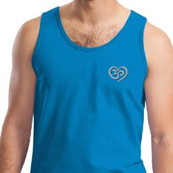 Mens Yoga Tanktop OM Heart Pocket Print Tank Top Mens Yoga Tanktop OM Heart Pocket Print Tank Top