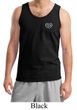 Mens Yoga Tanktop OM Heart Pocket Print Tank Top