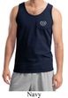Mens Yoga Tanktop OM Heart Pocket Print Tank Top