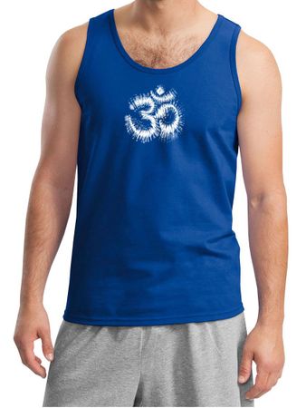 Mens Yoga Tanktop OM Tie Dye Tank Top