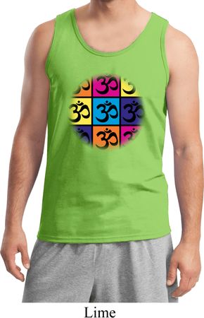 Mens Yoga Tanktop Pop Art Om Tank Top