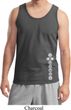 Mens Yoga Tanktop White 7 Chakras Bottom Print Tank Top