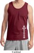 Mens Yoga Tanktop White 7 Chakras Bottom Print Tank Top