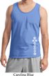 Mens Yoga Tanktop White 7 Chakras Bottom Print Tank Top