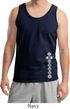 Mens Yoga Tanktop White 7 Chakras Bottom Print Tank Top