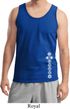 Mens Yoga Tanktop White 7 Chakras Bottom Print Tank Top