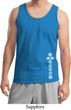 Mens Yoga Tanktop White 7 Chakras Bottom Print Tank Top