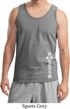 Mens Yoga Tanktop White 7 Chakras Bottom Print Tank Top