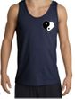 Mens Yoga Tanktop Yin Yang Heart Pocket Print Tank Top