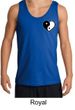 Mens Yoga Tanktop Yin Yang Heart Pocket Print Tank Top