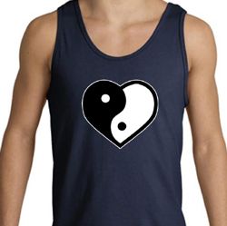 Mens Yoga Tanktop Yin Yang Heart Tank Top Mens Yoga Tanktop Yin Yang Heart Tank Top