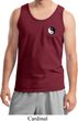 Mens Yoga Tanktop Yin Yang Patch Pocket Print Tank Top