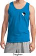 Mens Yoga Tanktop Yin Yang Patch Pocket Print Tank Top