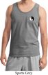 Mens Yoga Tanktop Yin Yang Patch Pocket Print Tank Top