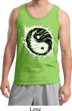 Mens Yoga Tanktop Yin Yang Sun Tank Top
