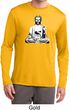 Mens Yoga Tee At Peace Buddha Dry Wicking Long Sleeve