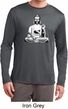 Mens Yoga Tee At Peace Buddha Dry Wicking Long Sleeve