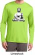 Mens Yoga Tee At Peace Buddha Dry Wicking Long Sleeve