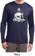 Mens Yoga Tee At Peace Buddha Dry Wicking Long Sleeve