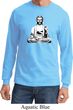 Mens Yoga Tee At Peace Buddha Long Sleeve