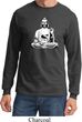 Mens Yoga Tee At Peace Buddha Long Sleeve