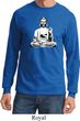 Mens Yoga Tee At Peace Buddha Long Sleeve