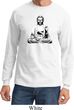 Mens Yoga Tee At Peace Buddha Long Sleeve