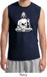 Mens Yoga Tee At Peace Buddha Muscle Shirt