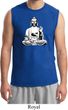 Mens Yoga Tee At Peace Buddha Muscle Shirt