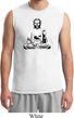 Mens Yoga Tee At Peace Buddha Muscle Shirt