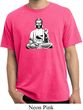 Mens Yoga Tee At Peace Buddha Pigment Dyed T-shirt