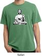 Mens Yoga Tee At Peace Buddha Pigment Dyed T-shirt