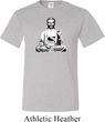 Mens Yoga Tee At Peace Buddha Tall T-shirt