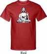 Mens Yoga Tee At Peace Buddha Tall T-shirt